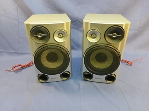 Pair of Sony Speaker SS-CHPZ9 Full Range Bookshelf Speakers - Right & Left - Picture 1 of 10