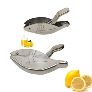 Fish Shape Stainless Steel Lemon Squeezer Lemon Juicer Manual Lime Squeezers - Picture 1 of 11