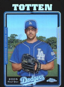 2005 Topps Chrome Update Black Refractors Card #134 Heath Totten FY /250