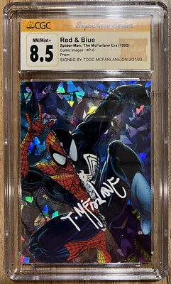 Spider-Man #P-6 Red & Blue McFarlane Era 1992 CGC signature series 8.5 NM/Mint+ - Image 1 of 2