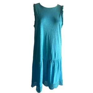 Sundance Size SMALL Cotton Crochet Lace Trim Soft Strand Dress - Picture 1 of 7