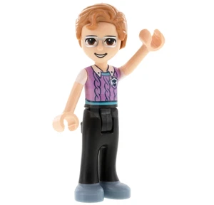Nueva minifigura LEGO Friends Julian - Chaleco, pantalones negros (frnd0459) 41682 escuela - Imagen 1 de 3