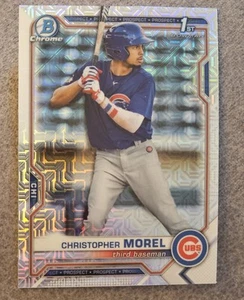 2021 Bowman Chrome Christopher Morel Rookie Mojo Refractor - Chicago Cubs - Picture 1 of 2