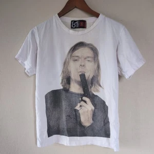 Vintage Kurt Cobain Nirvana Shirt Size Small Band 90s Project Grunge Punk Alt - Picture 1 of 16