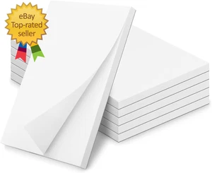 Note Pads 4X6 Inch  6 Pack Blank Scratch Pads  50 Sheets per Memo Pad - Picture 1 of 3