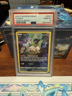 PSA 10 Mew GG10/GG70 Crown Zenith: Galarian Gallery Holo - Image 1 of 2