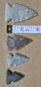 Punta de flecha antigua 4x ver fotos/descripción - Imagen 1 de 10