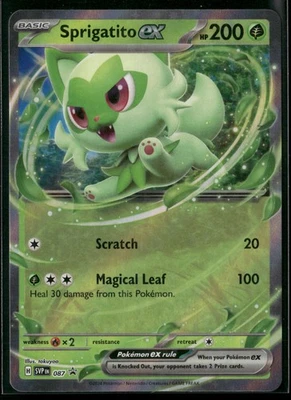SV: Scarlet & Violet Promo Cards #087 Sprigatito ex - Image 1 of 2