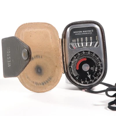 Medidor de luz vintage Weston Master III modelo 737 en estuche sin probar Foto 1 de 4