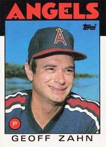 1986 Topps Baseball Geoff Zahn California Angels #42 - A - Picture 1 of 2