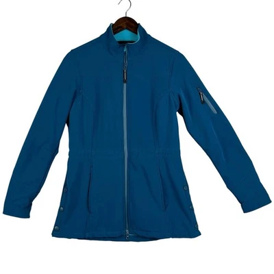 Chaqueta Roper Softshell para mujer M azul azulado cremallera completa forrada de vellón bolsillos exteriores Foto 1 de 4