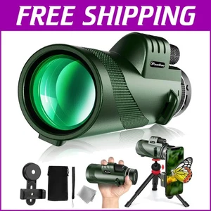 High-Definition 40x60 Monocular - Waterproof, with Tripod & Phone Compatibility - Picture 1 of 11