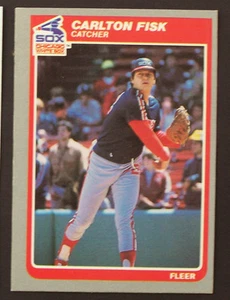 1985 FLEER CARLTON FISK WHITE SOX   (2)  Cards - Picture 1 of 1