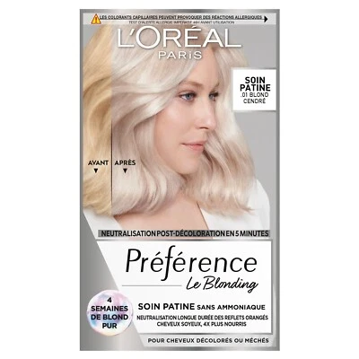 L'OREAL préférence soin patine blond cendré 01 - Immagine 1 di 3