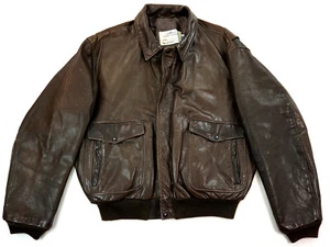 SCHOTT IS674MS A-2 US Vintage Navy Piloten Bomber Flieger Lederjacke 54 L-XL - Bild 1 von 4
