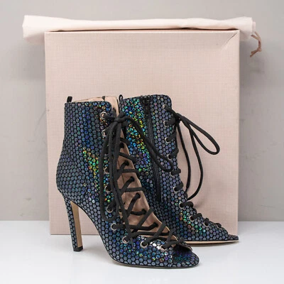 SJP by Sarah Jessica Parker Alison Donna, Size 35 EU (US) Open Toe Booties - Image 1 of 4