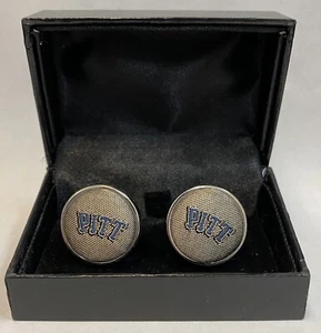 NCAA University of Pittsburg Panthers Team Cufflinks Gift Box Official Licensed - Picture 1 of 6