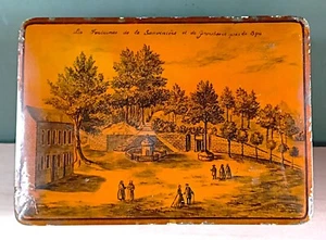 Boite en bois de Spa Les fontaines de la Sauvenière et de Groisbeeck Groesbeeck - Photo 1/7