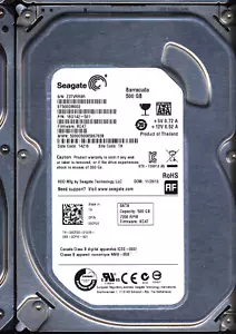SEAGATE 500GB ST500DM002 1BD142-501 SN Z3T 100535704 DONOR DRIVE - Picture 1 of 2