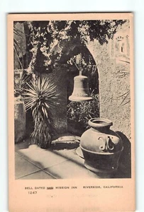 Old Vintage Postcard Bell at the Mission Inn in Riverside CA - Picture 1 of 2