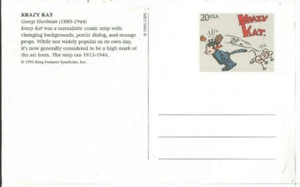 Entero Postal USA classic cómics Krazy Kat 1995 - Imagen 1 de 2