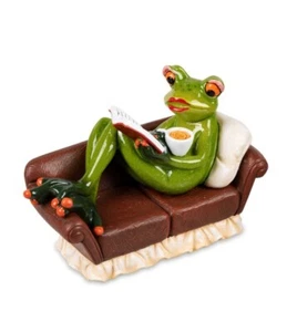 Figura Decorativa De Rana Formano Mujer De Sofá Rana 16 Cm - Imagen 1 de 1