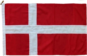 Denmark flag marine quality bunting MoD approved sewn Danish stitched Dannebrog - Picture 1 of 5