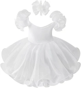 Jenniferwu Baby Girl Dress Lace Pageant Party Wedding Tull Dress 9-12M - Picture 1 of 5