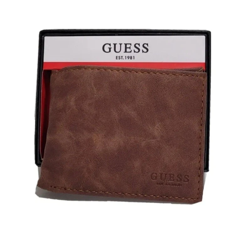 Guess Quattro G - Cartera Plegable Para Hombre Con Llavero, Color