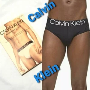 CALVIN KLEIN BREAF MEN'S RECONSIDERED COMFORT SLIP BLACK LOGO WAIST size XL $28 - Picture 1 of 12