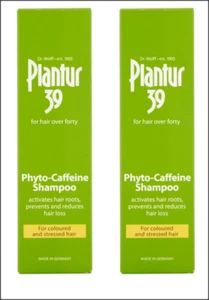 2 x Boxes Plantur 39 Phyto-Caffeine Shampoo. Coloured & Stressed Hair. 250 ml. - Picture 1 of 1