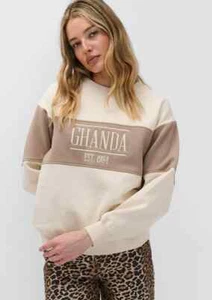 Ghanda Women’s Pullover Jumper Contrast Street Crew Size 12 - Bild 1 von 12