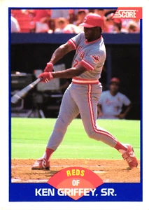 1989 - Partitur -- KEN GRIFFEY, SR. -- Karte # 609 -- Cincinnati Reds - Bild 1 von 2