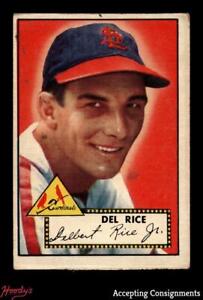 1952 Topps #100 Del Rice VG-EX CARDINALS (ST)