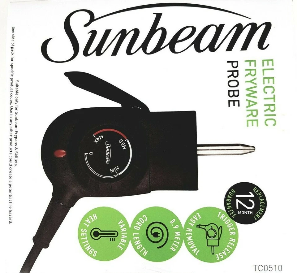 GENUINE SUNBEAM Fry pan  Control Probe TC0510 (Trig Release) - image 1 of 1