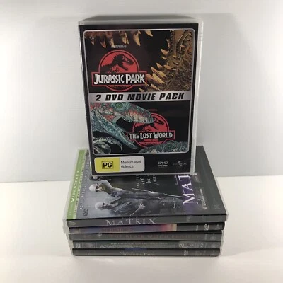 7 x 90's Sci-Fi / Thriller Favourites DVD Movie Bundle R4 PAL Jurassic Matrix + - image 1 of 4