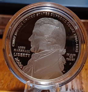 2005 United States Mint John Marshall, .900 Silver Coin and Capsule Only - Picture 1 of 4