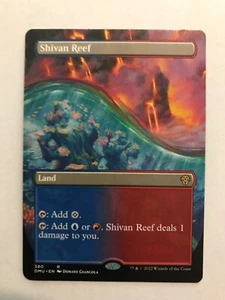 Shivan Reef: Borderless Rare #380 - DMU: Dominaria United - MTG - NM, Land - Bild 1 von 4
