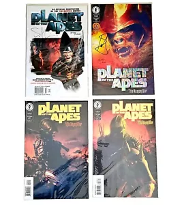 El planeta de los simios L.E. LOTE FIRMADO 1 2 3 Anuncio de Película Guerra Humana Automático con Certificado de Autenticidad ¡Nuevo Casi Nuevo! - Imagen 1 de 13