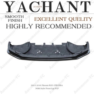 Carbon/FRP nsm style Front Bumper Lip For 2011-2016 Nissan R35 GTR DBA - Foto 1 di 12