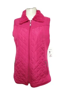 Great Northwest indigo Women NEW MEDIUM Fleece Full Zip Jacket Vest(#e8 - Picture 1 of 7