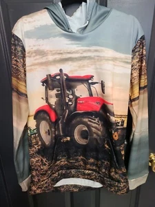 Men's Tractor Sweatshirt Case IH 3D Women's 2XL Hoodie sweatshirt NEW 2X Farming - Picture 1 of 2