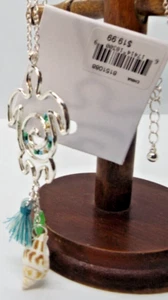 Periwinkle Earring & Necklace Set Turtle Multicolor Silver Tone33" NWT$19.99 - Picture 1 of 4