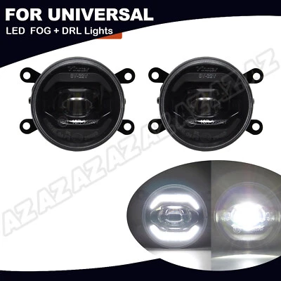 LED Nebelscheinwerfer-Tagfahrlicht Für Audi Ford Opel Land Rover VW Citroen 90mm - Bild 1 von 4