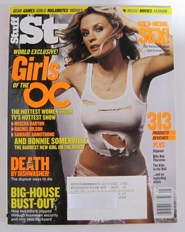 Stuff magazine Girls of OC Mischa Barton, Rachel Bilson, Slipknot May 2004 #54 Foto 1 de 1