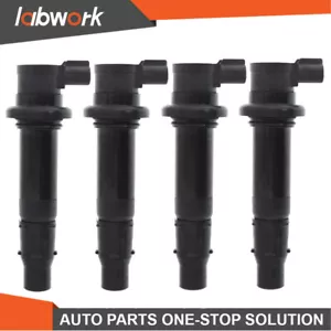 Labwork 4 PACK IGNITION COIL For Yamaha YZF-R6 R6 YZF-R6S R6S YZF-R1 R1 FZ1 VMAX - Picture 1 of 8