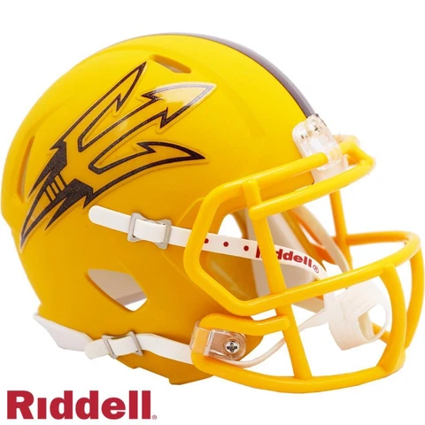 Arizona State Sun Devils Gold Mini Speed Replica Helmet [NEW] NCAA Desk Office Cover