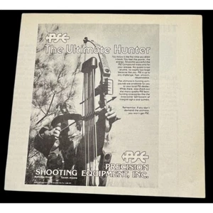 Precision Shooting Equipment Vintage Print Ad 80s Ultimate Hunter PSE Cross Bow - Picture 1 of 6