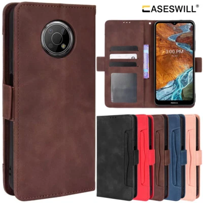 For Nokia G300 Premium Retro Leather Wallet Flip Stand Case + Screen Protector - Image 1 of 4