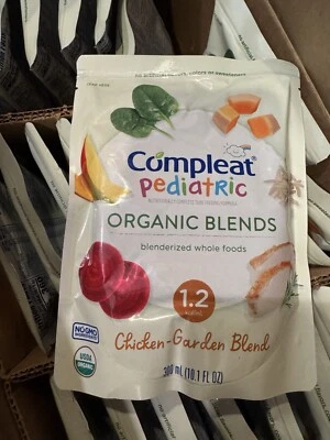 Mezclas Orgánicas Pediátricas Completas Mezcladas Tubo Alimentación Sabor Pollo Jardín Foto 1 de 4